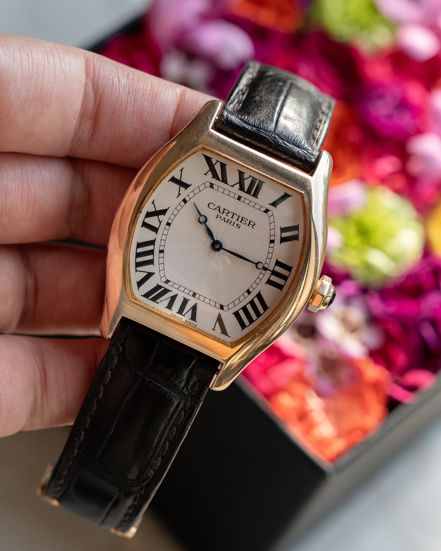 Cartier Tortue CPCP "Collection Prive", XL in Rose Gold, ref 2763, box and papers