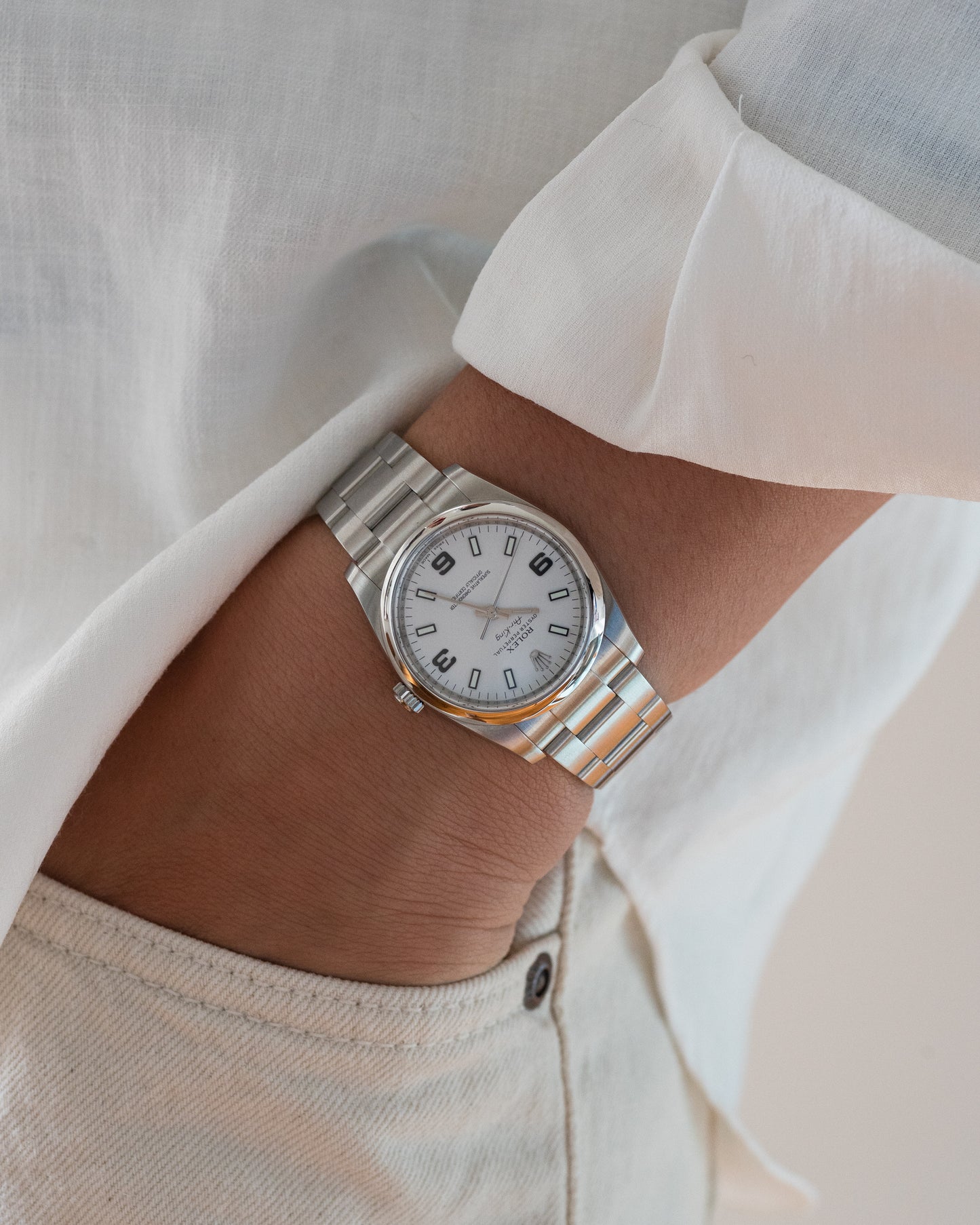Rolex Air King White Dial 114200 from 2012