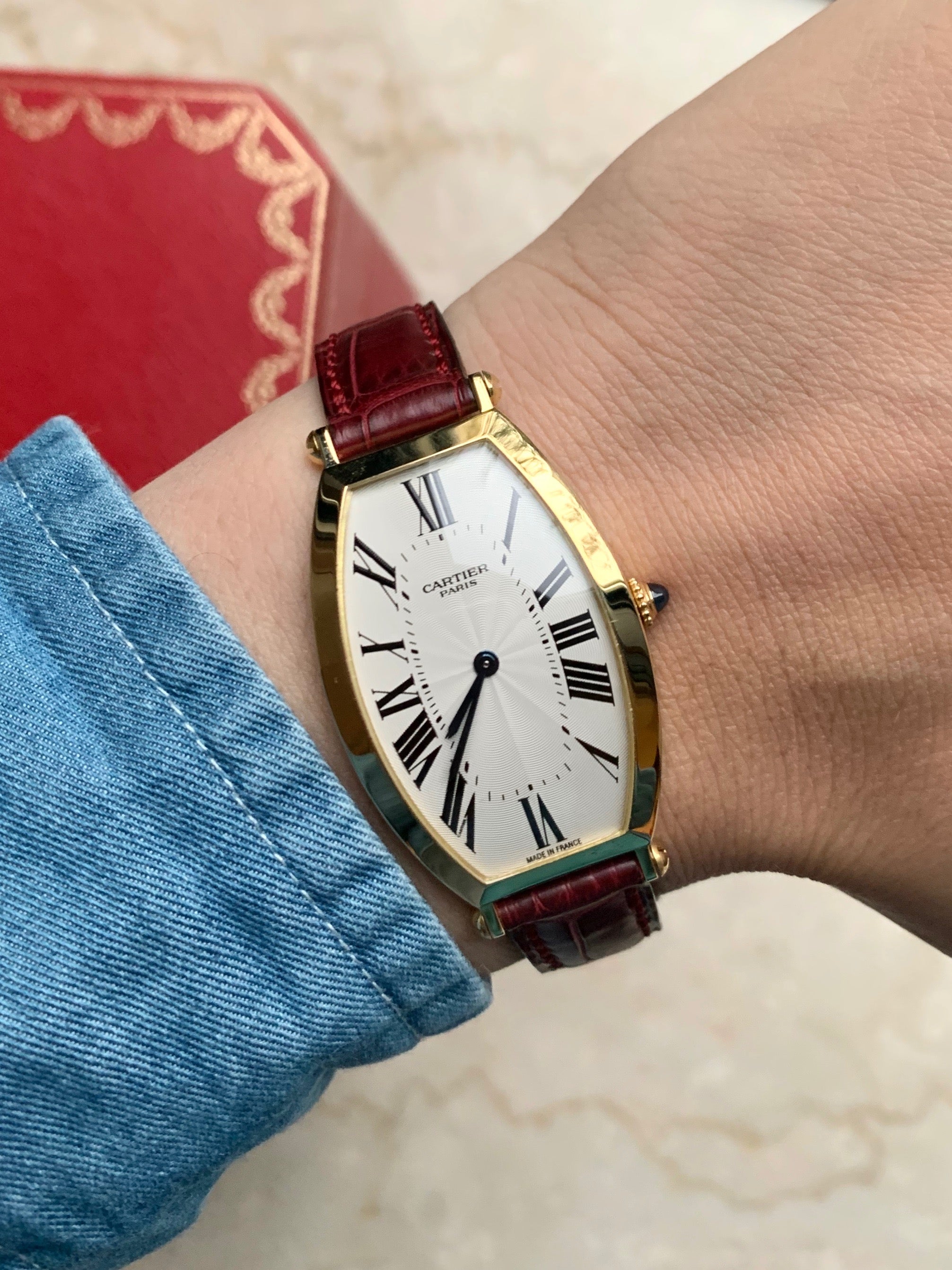 Cartier Tonneau CPCP 2000 yellow gold full set