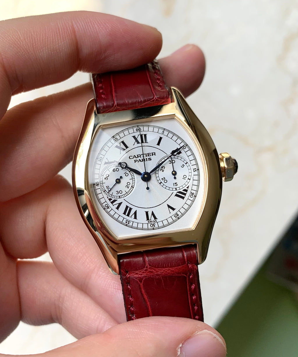 Cartier Tortue Monopoussoir YG 2004 CPCP Full set