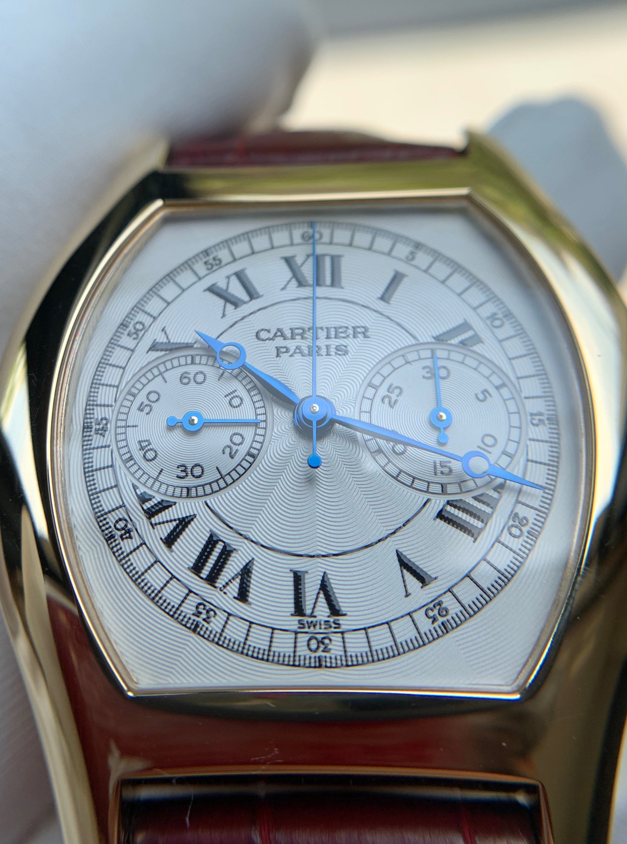 Cartier Tortue Monopoussoir YG 2004 CPCP Full set