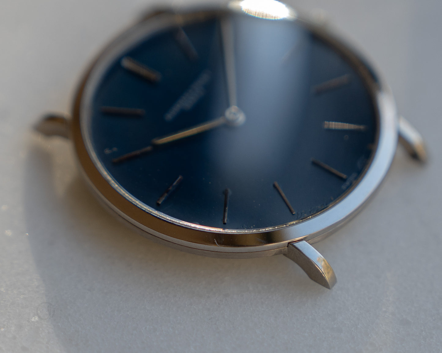 Audemars Piguet White Gold Ultra thin dress watch, Blue dial, Caliber 2001