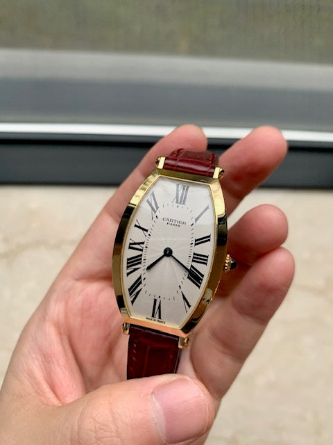 Cartier Tonneau CPCP 2000 yellow gold full set
