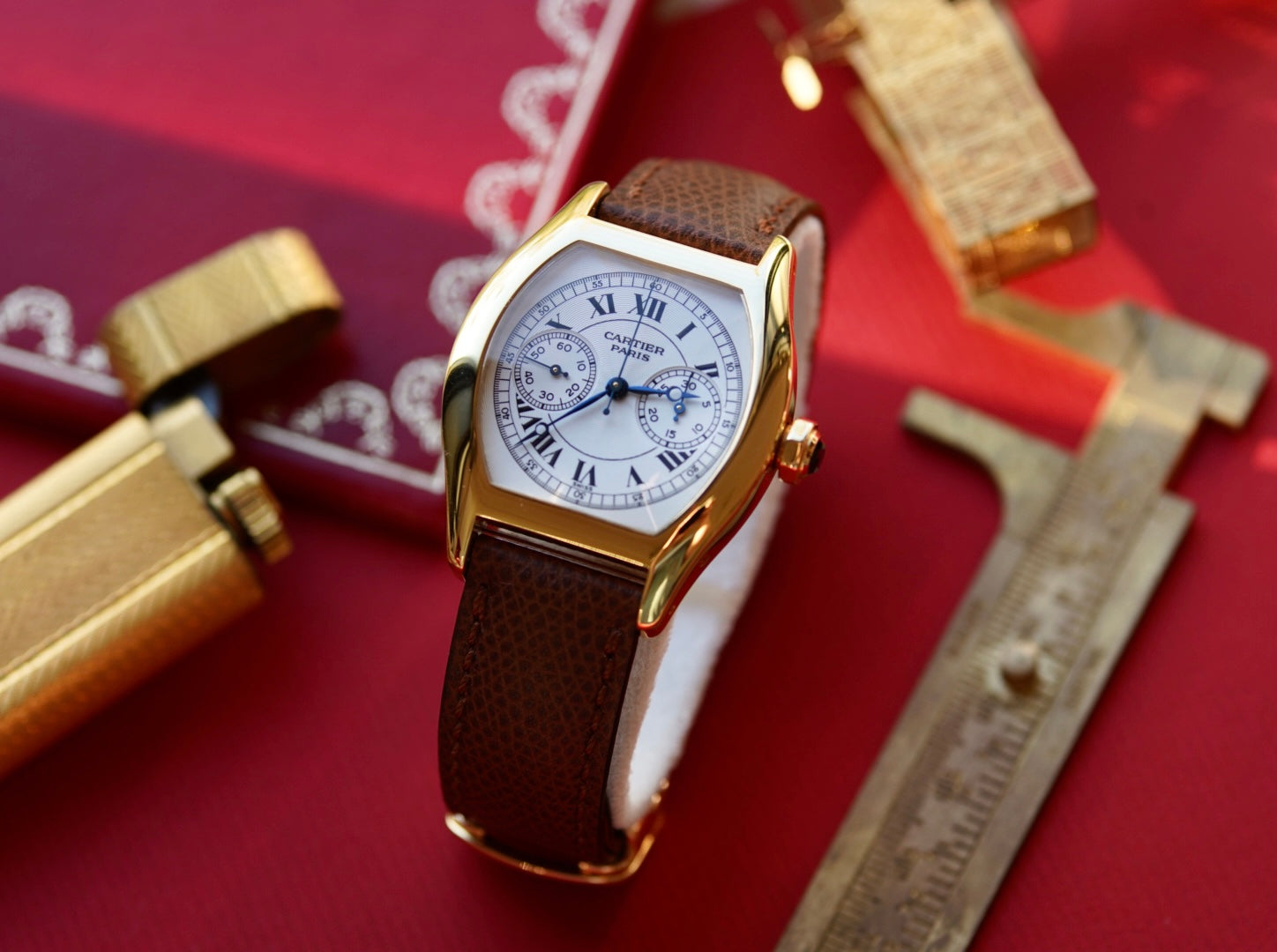 Cartier Tortue Monopoussoir YG CPCP Early 2000's