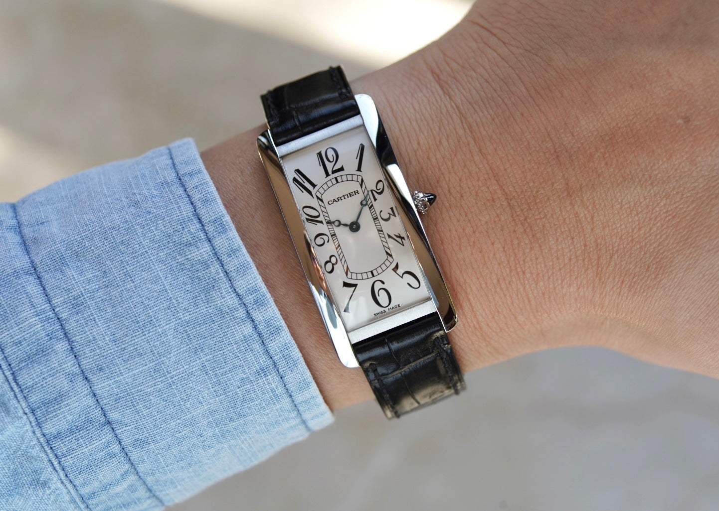 Cartier Tank Cintrée Platinum CPCP full set