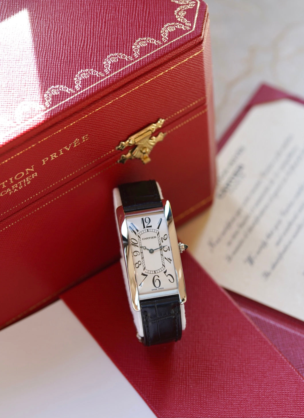 Cartier Tank Cintrée Platinum CPCP full set