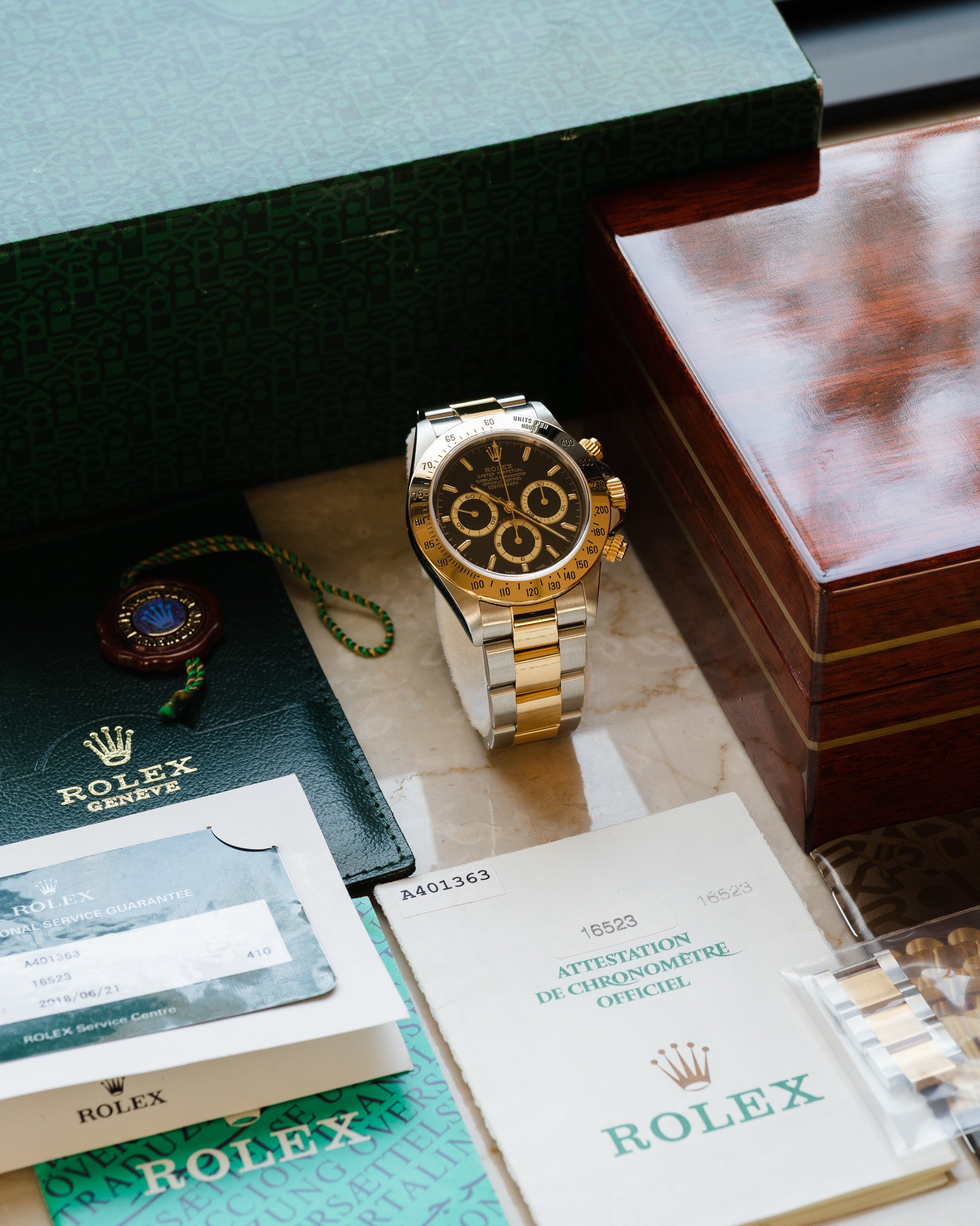 Rolex daytona shop full set