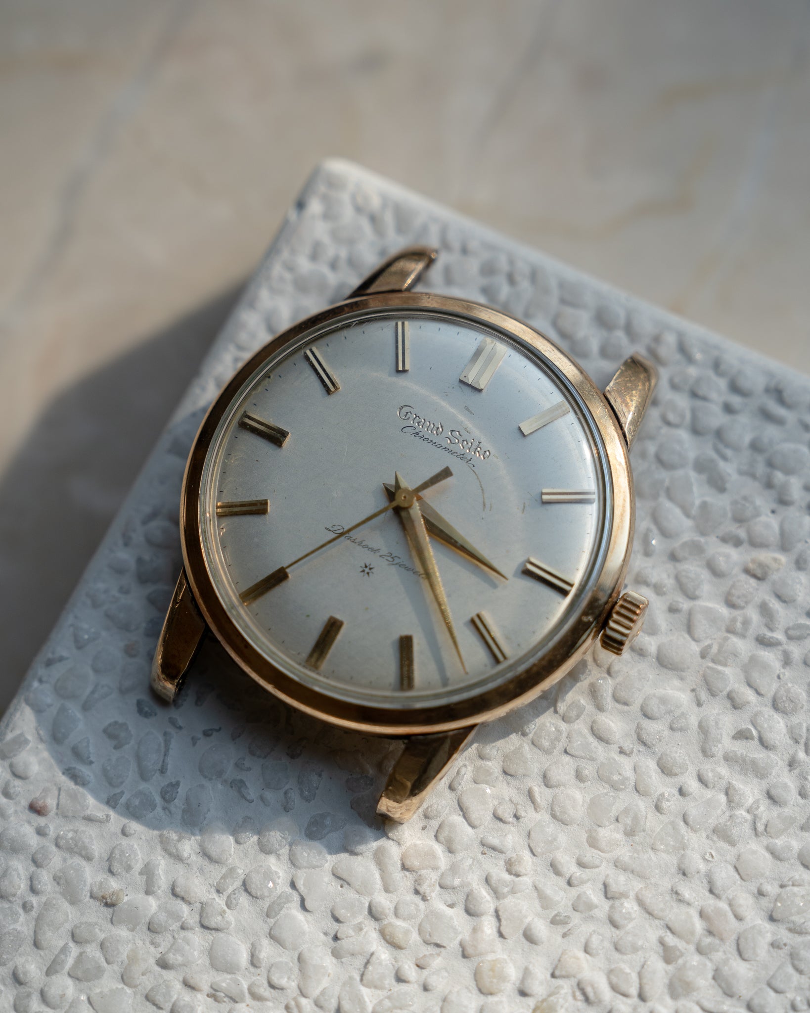 Grand Seiko First carved dial June 1960 split 12 