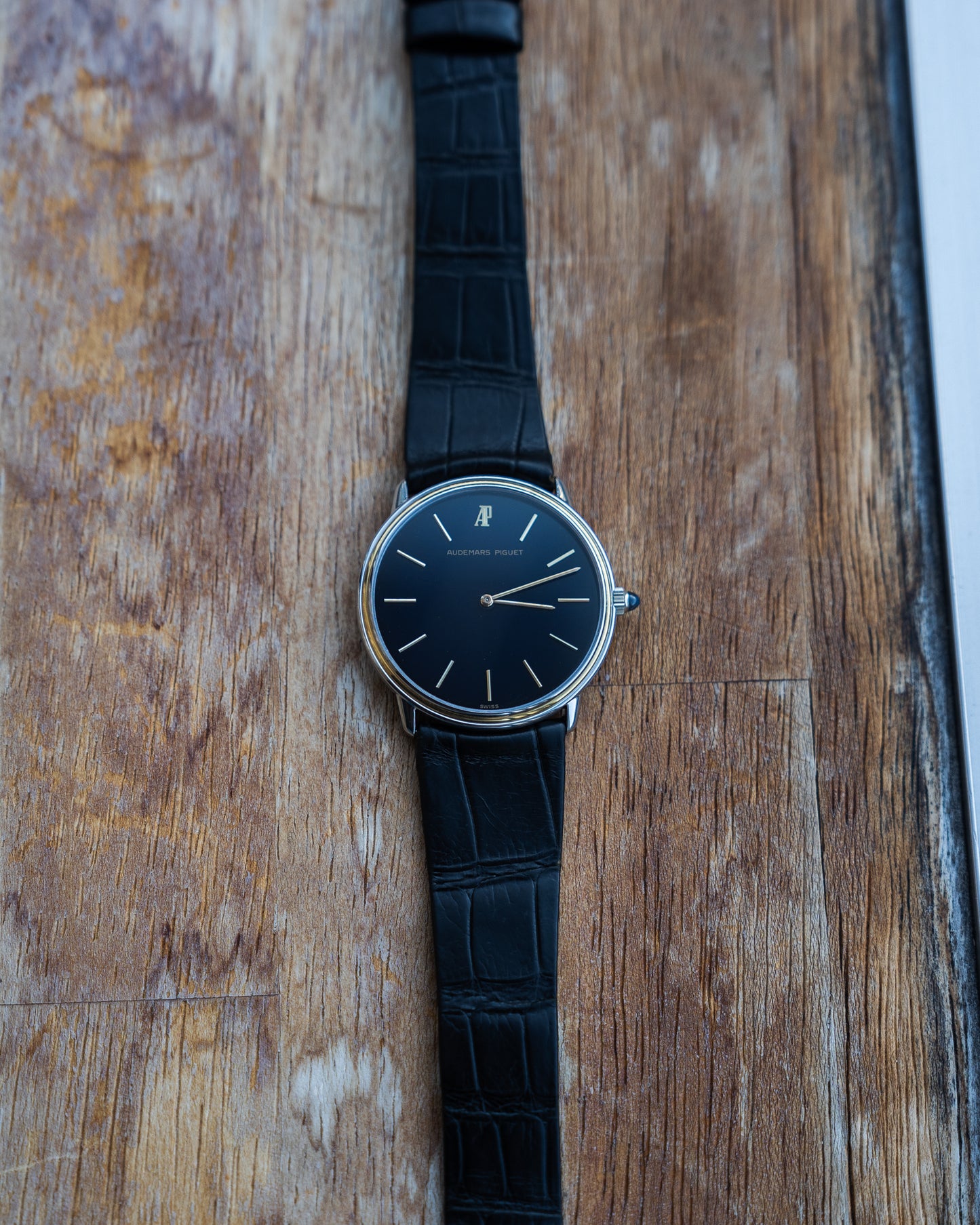 Audemars Piguet Steel 1970's Dress Watch with quartz caliber 2502