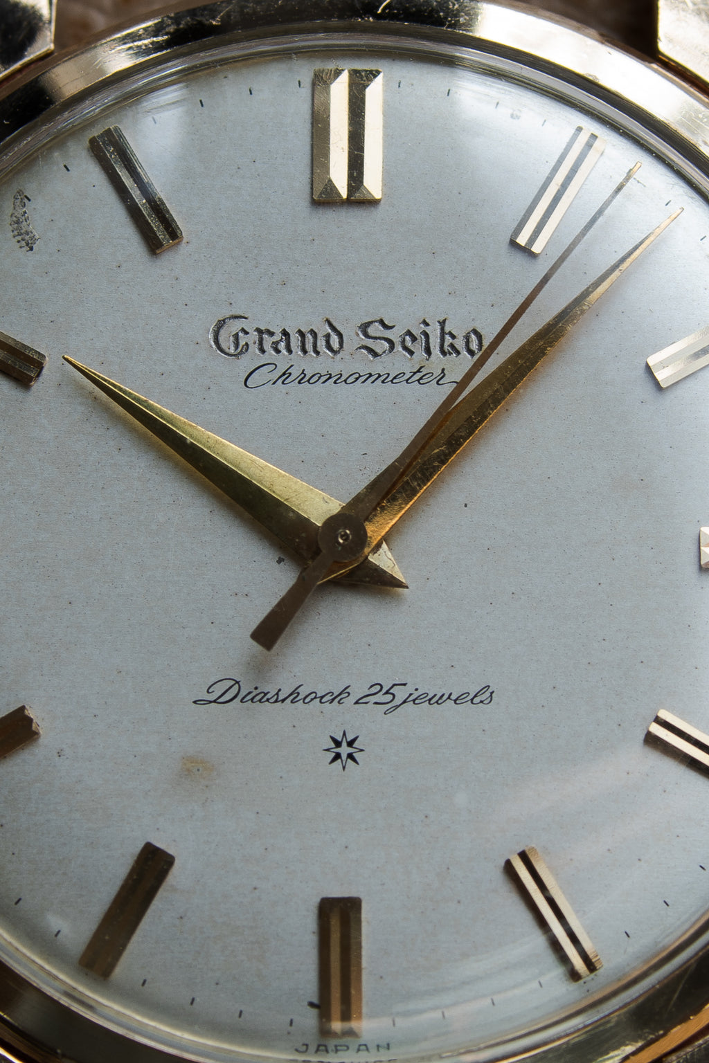 Grand Seiko First carved dial 1961 split 12 "special dial"