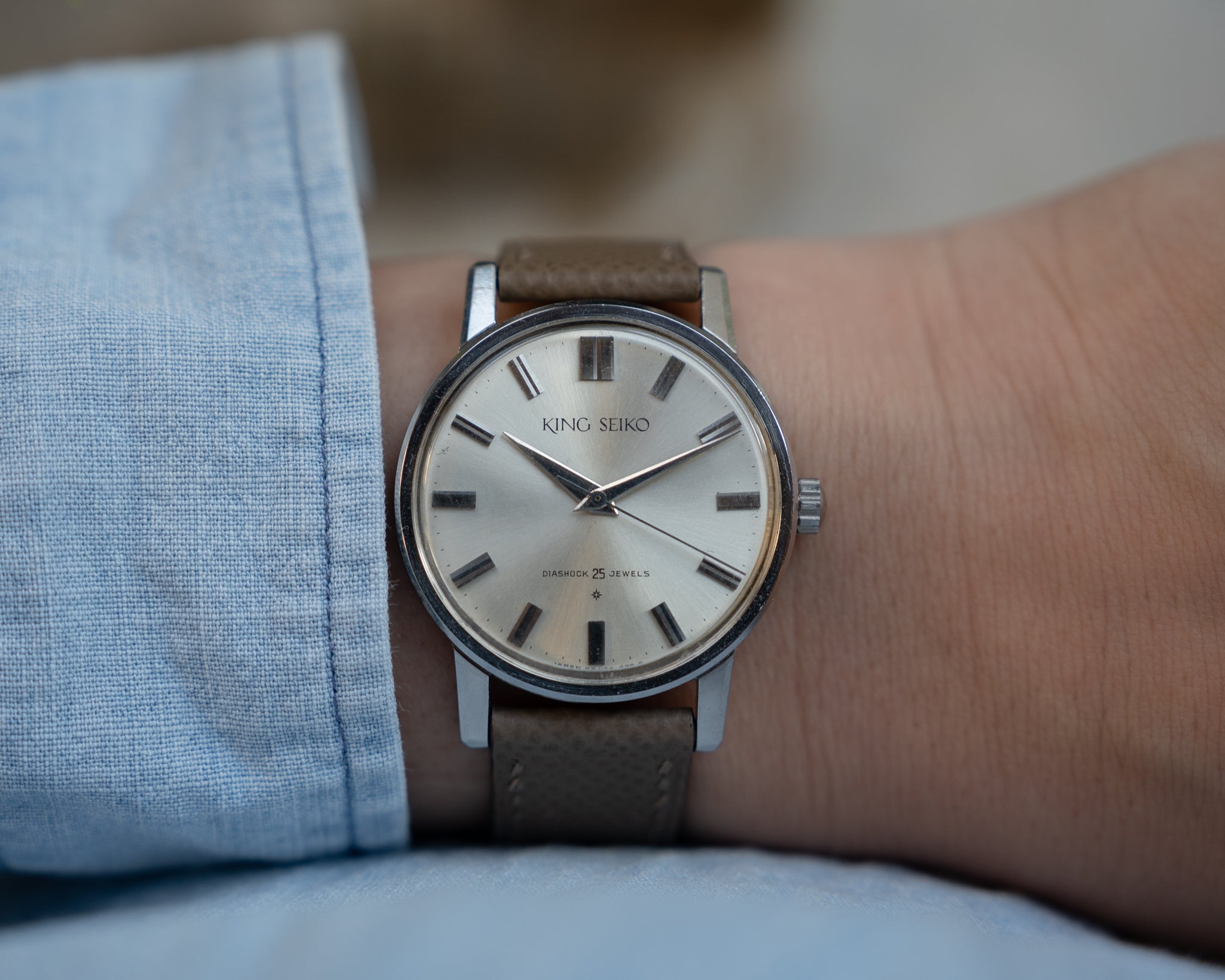 King Seiko 1st Stainless Steel "special dial" type 14 January 1963
