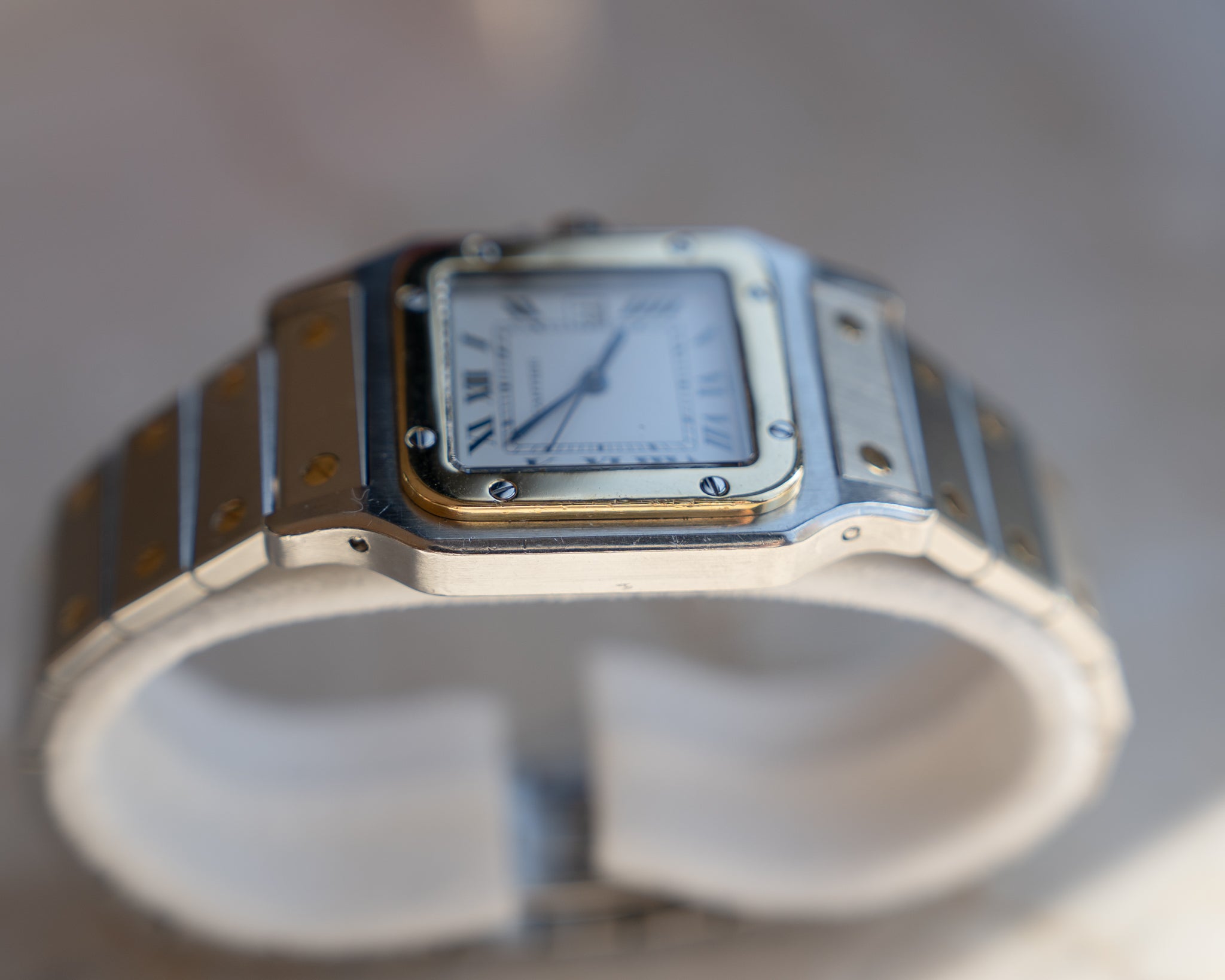 Santos Galbee LM - steel & gold - automatic movement - box&papers