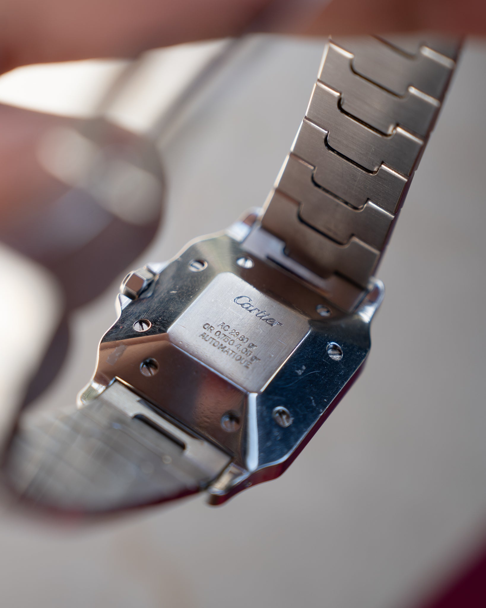 Santos Galbee LM - steel & gold - automatic movement - box&papers