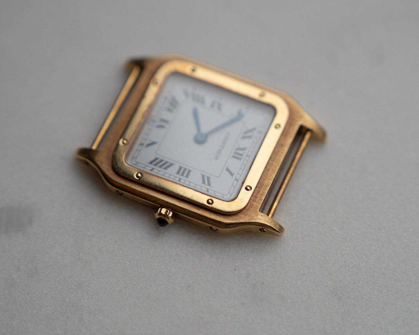 Cartier Santos-Dumont "Extra Flat" Large in 18k Yellow Gold, box & papers