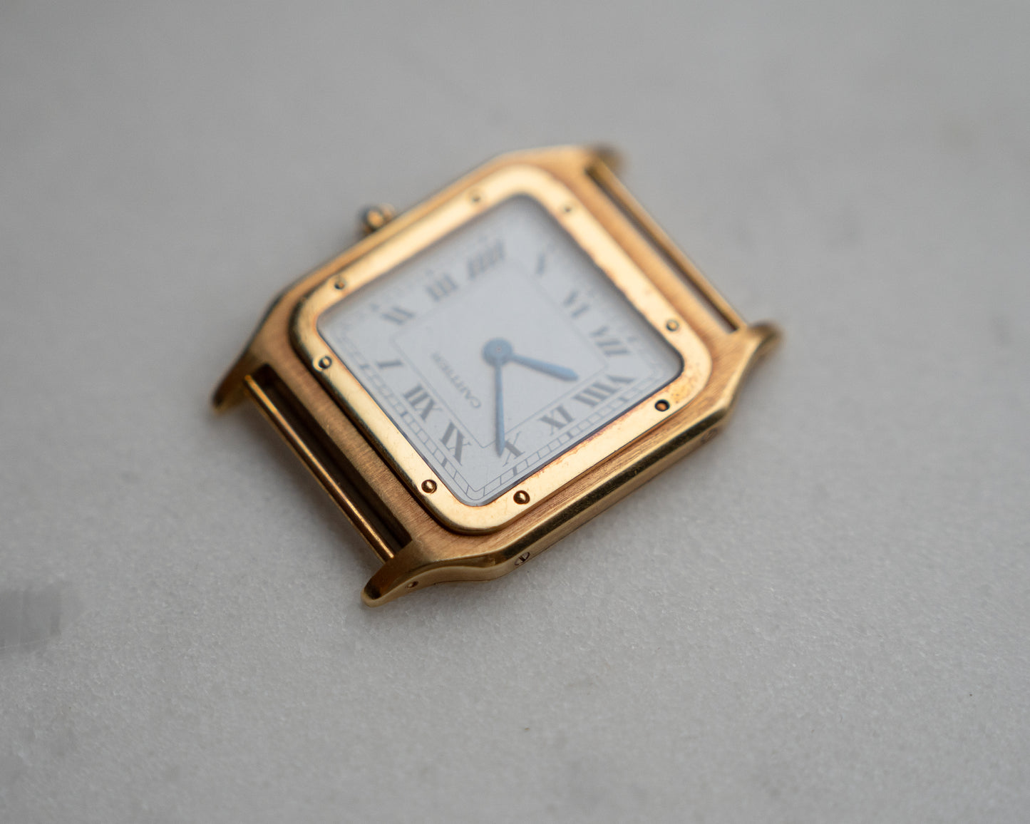 Cartier Santos-Dumont "Extra Flat" Large in 18k Yellow Gold, box & papers