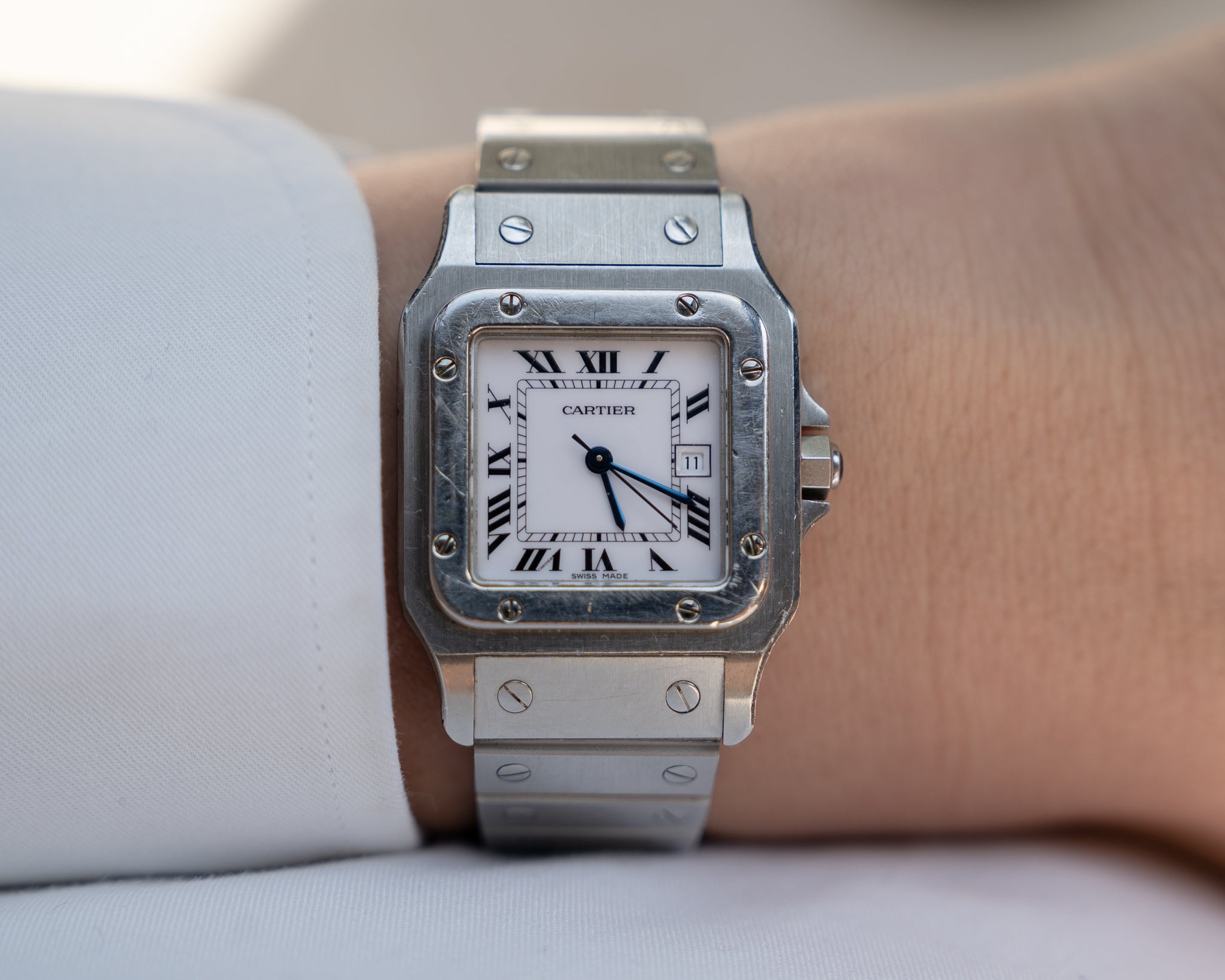 Cartier santos lug discount width