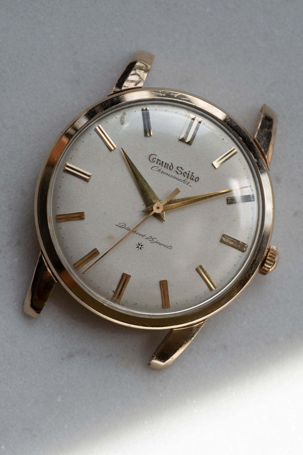 Grand Seiko First carved dial 1961 split 12 "special dial"