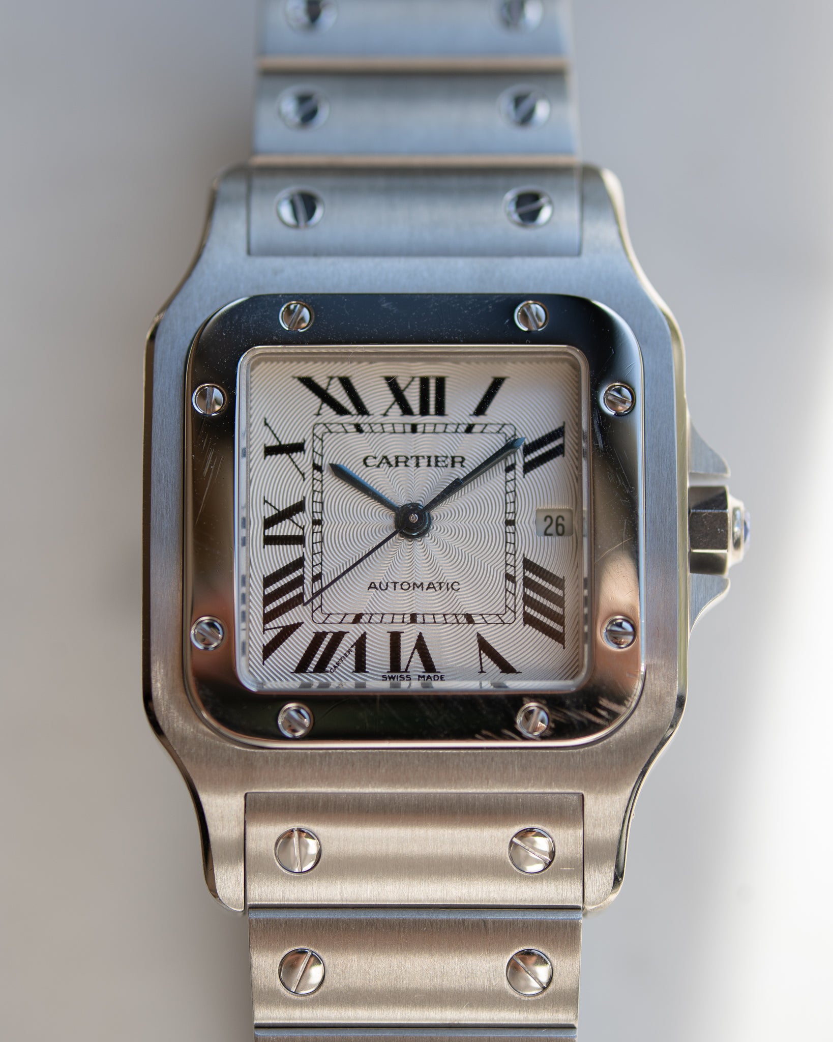 Cartier Santos Galbee LM ref 2319 in steel box and papers