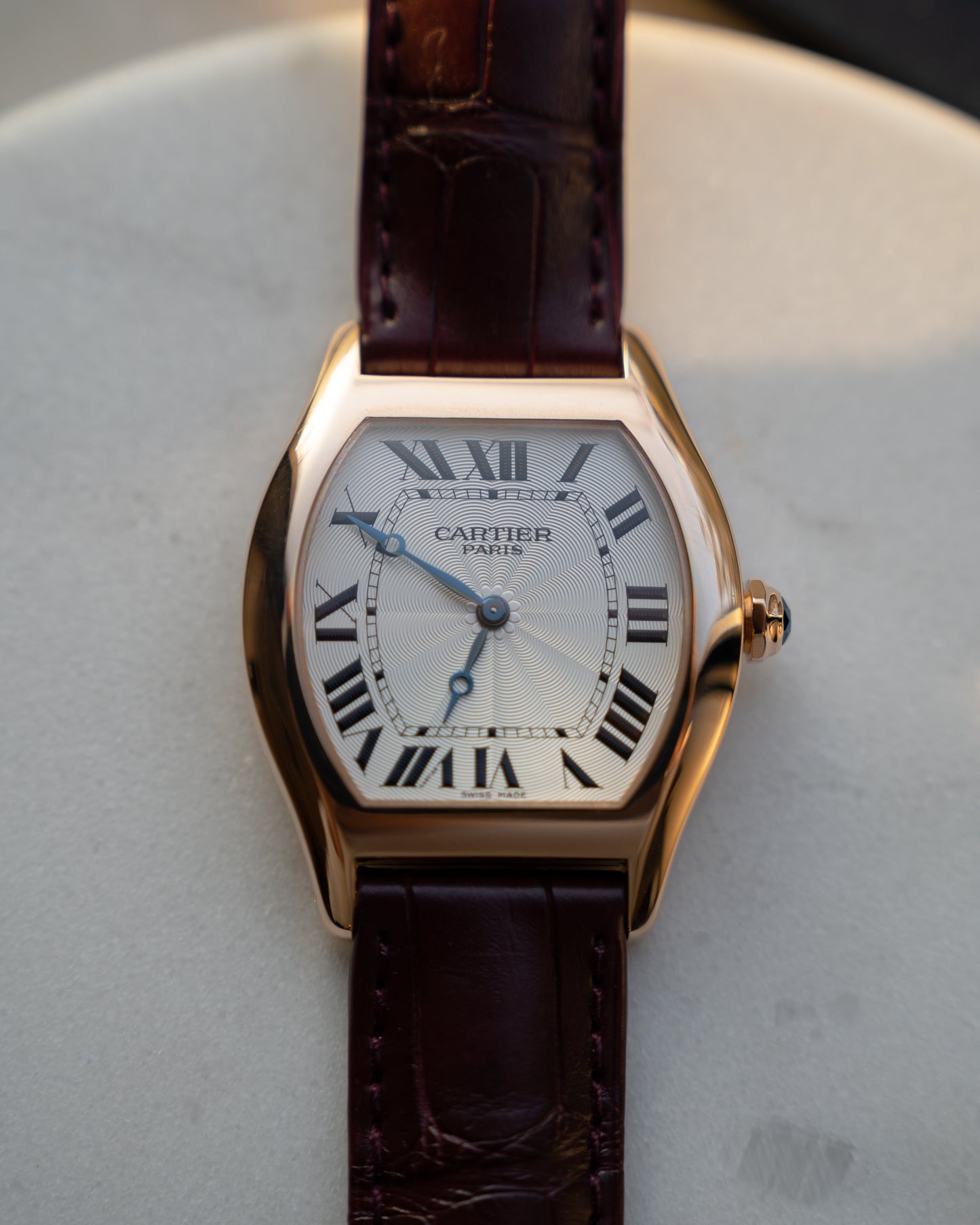 Cartier Tortue LM 2498E Rose Gold CPCP "Collection Prive" box & papers
