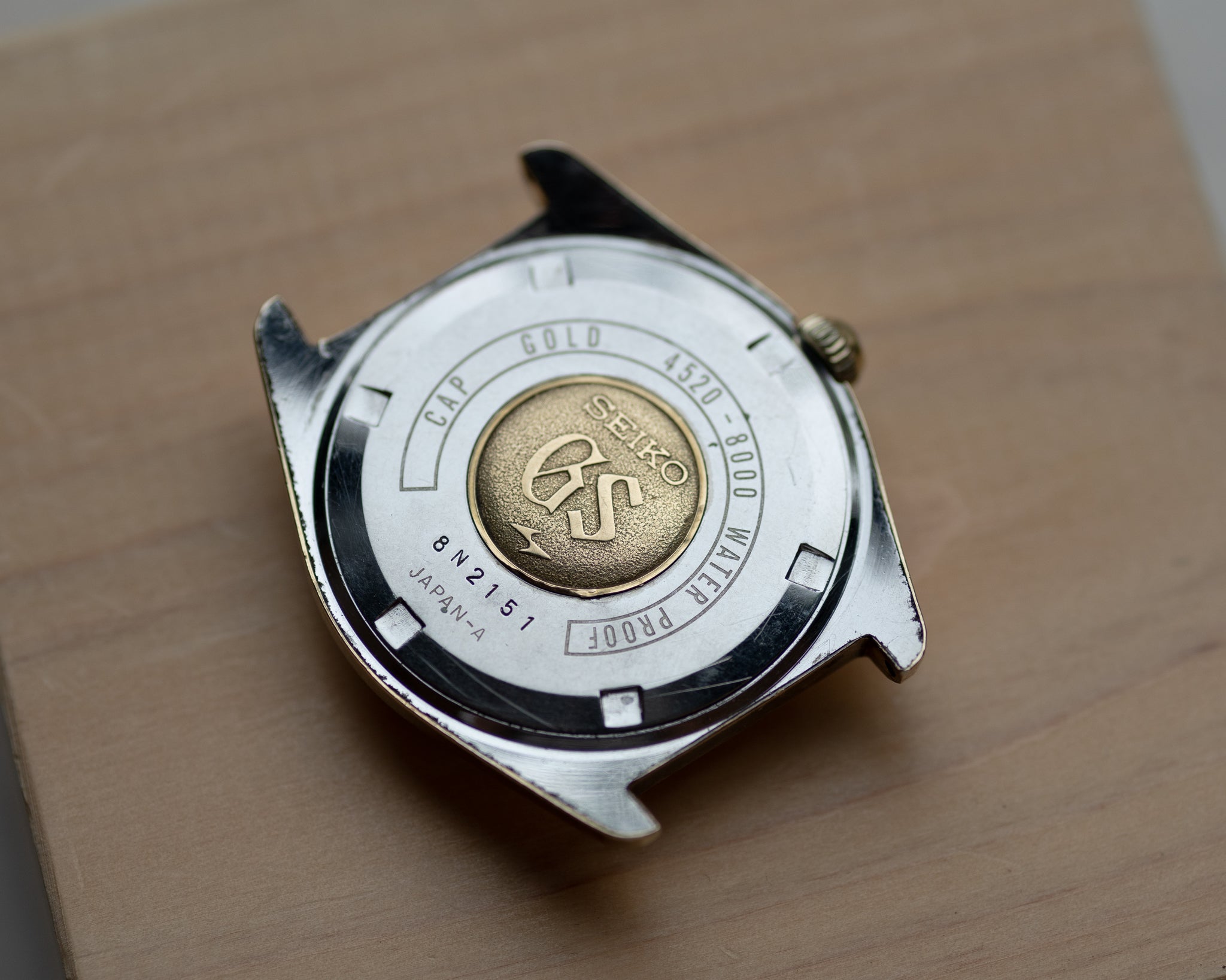 Grand Seiko 4520-8000 cap gold November 1968