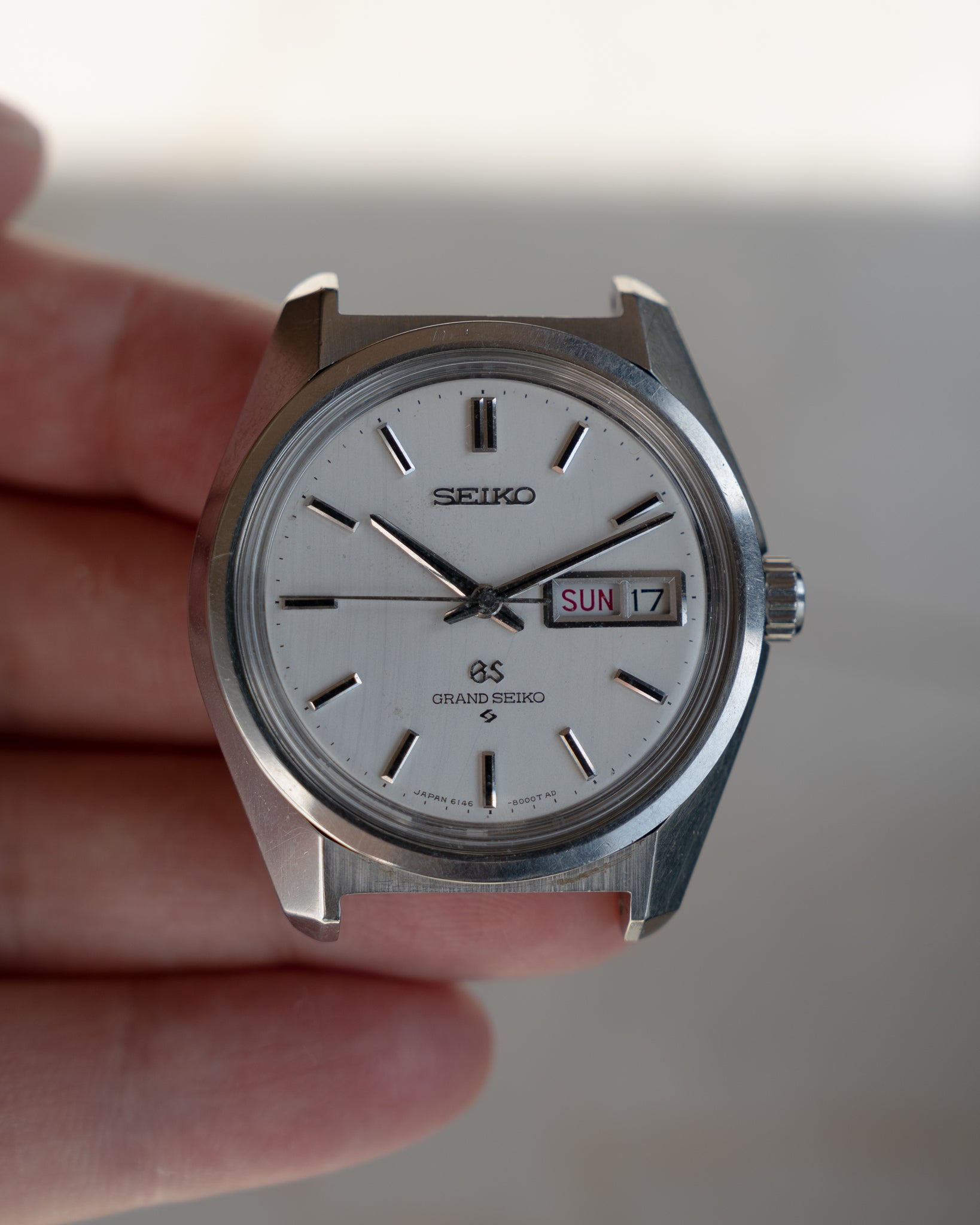 Grand Seiko 6146 8000 in steel February 1968 Early Dial