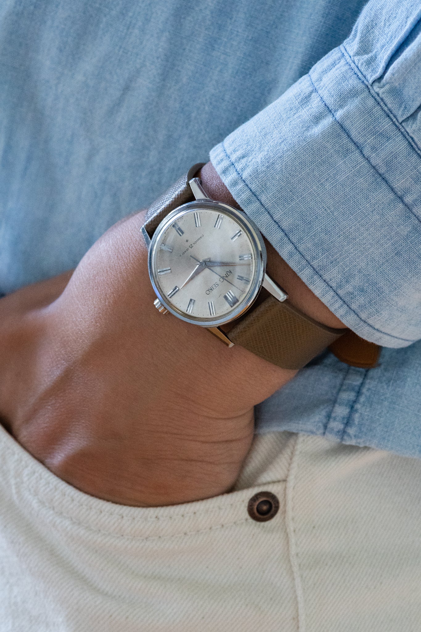 King Seiko 1st Stainless Steel "special dial" type 14 December 1962