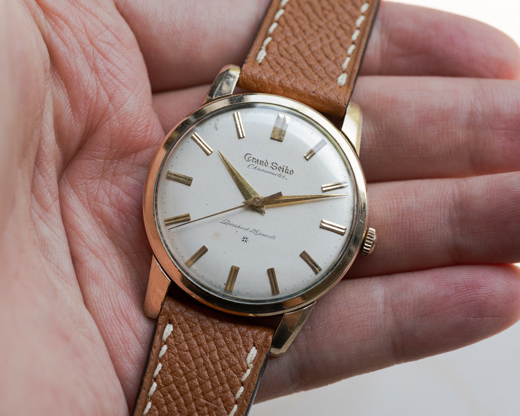 Grand Seiko First carved dial 1961 split 12 "special dial"