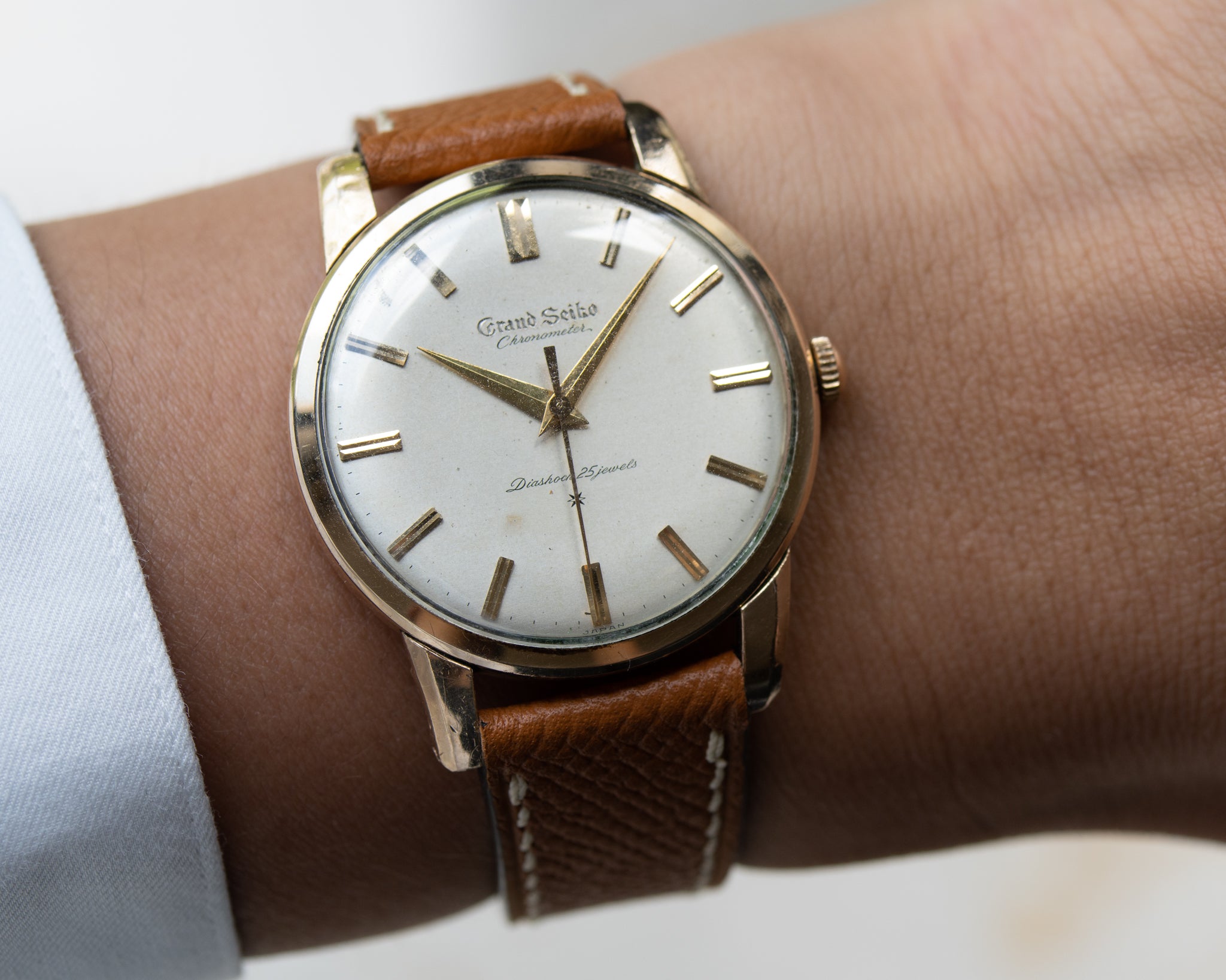 Grand Seiko First carved dial 1961 split 12 "special dial"