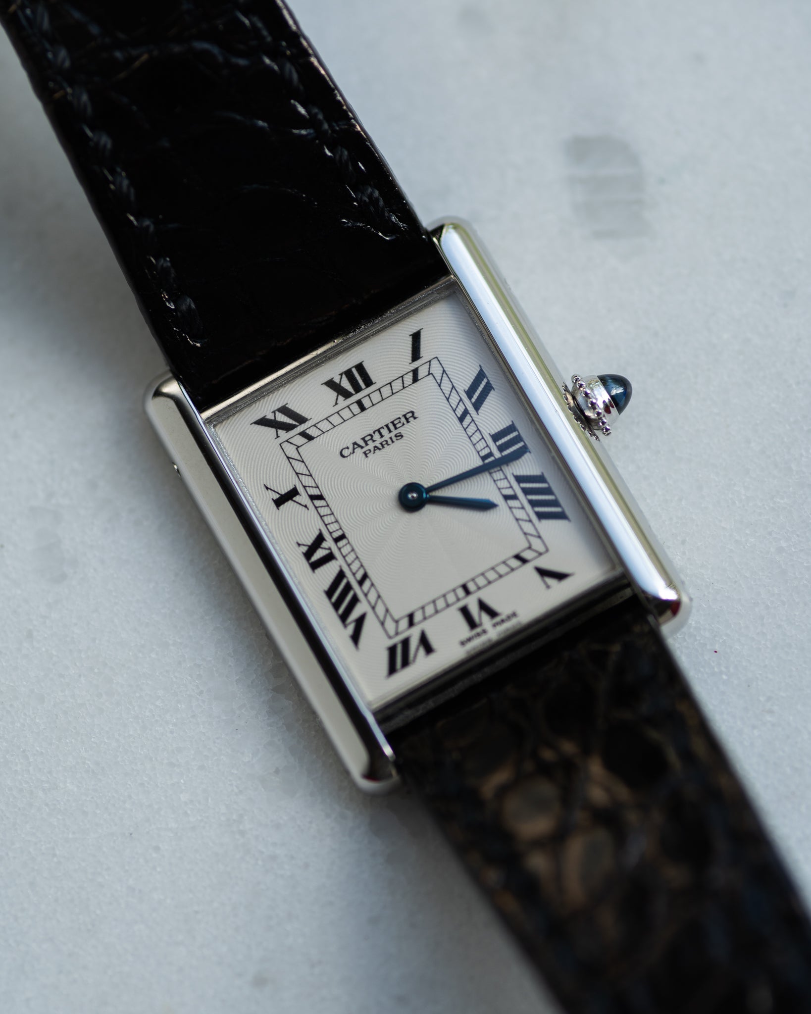Cartier Tank Louis in platinum from the CPCP collection - full set