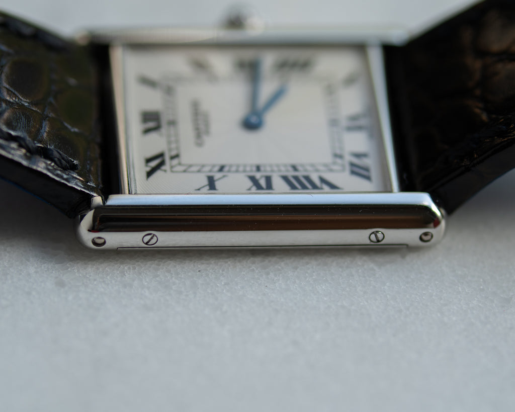 Cartier Tank Louis in platinum from the CPCP collection - full set