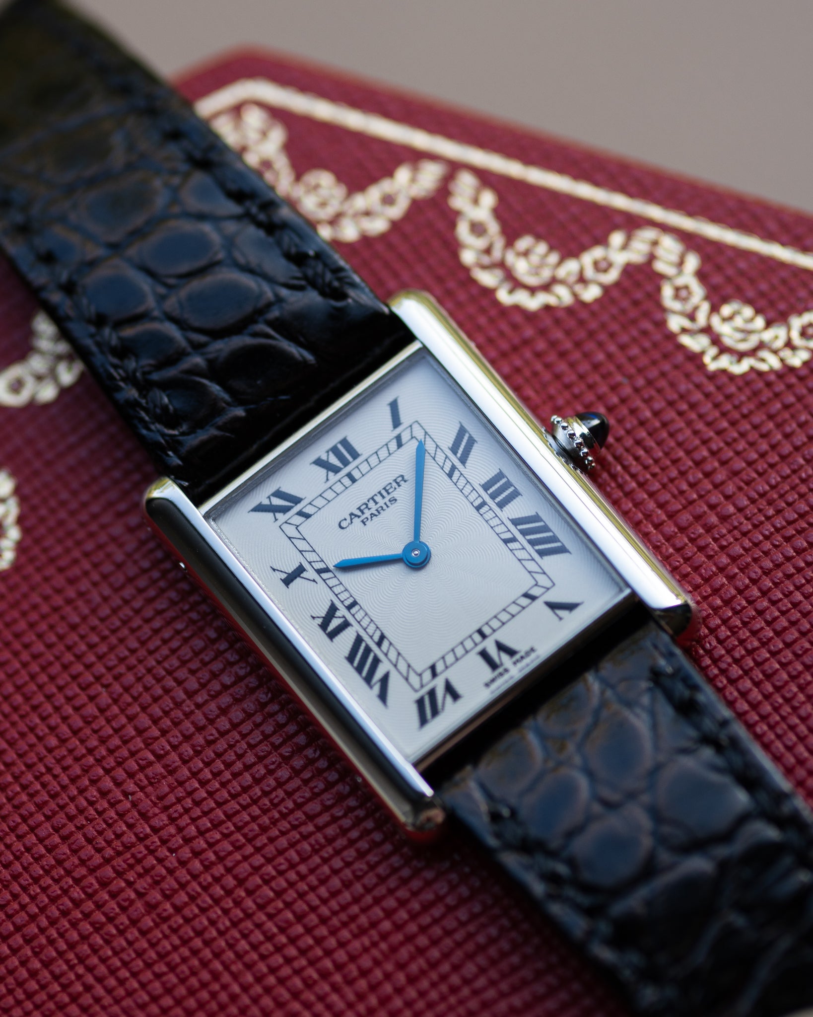 Cartier Tank Louis in platinum from the CPCP collection - full set