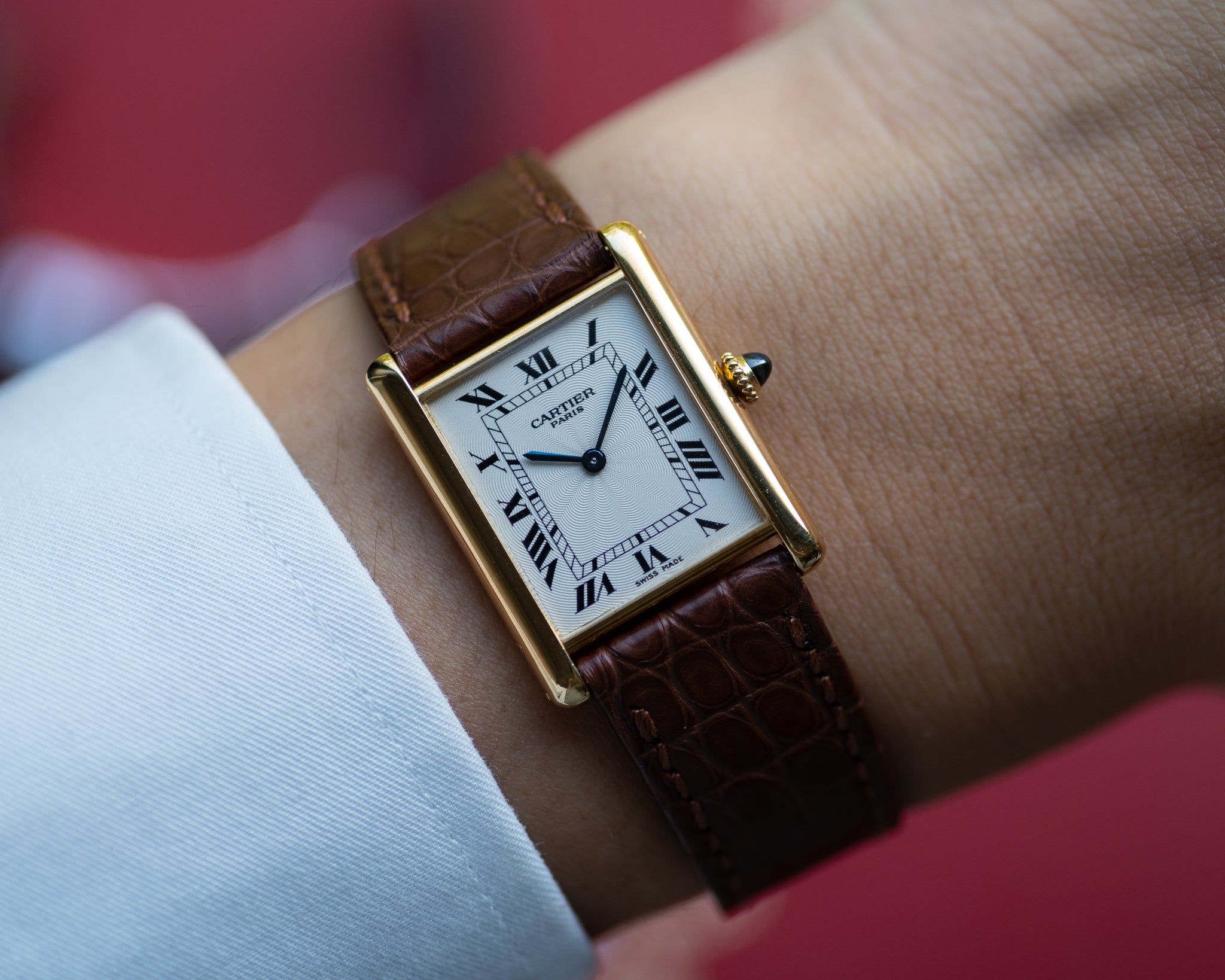 Cartier Tank Louis in yellow gold from the CPCP collection