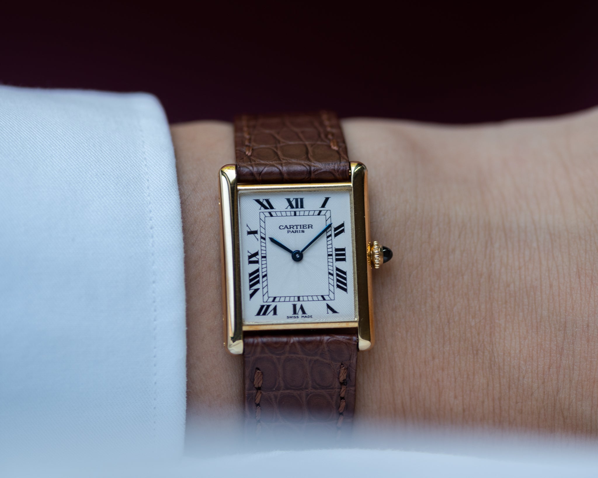 Cartier Tank Louis in yellow gold from the CPCP collection