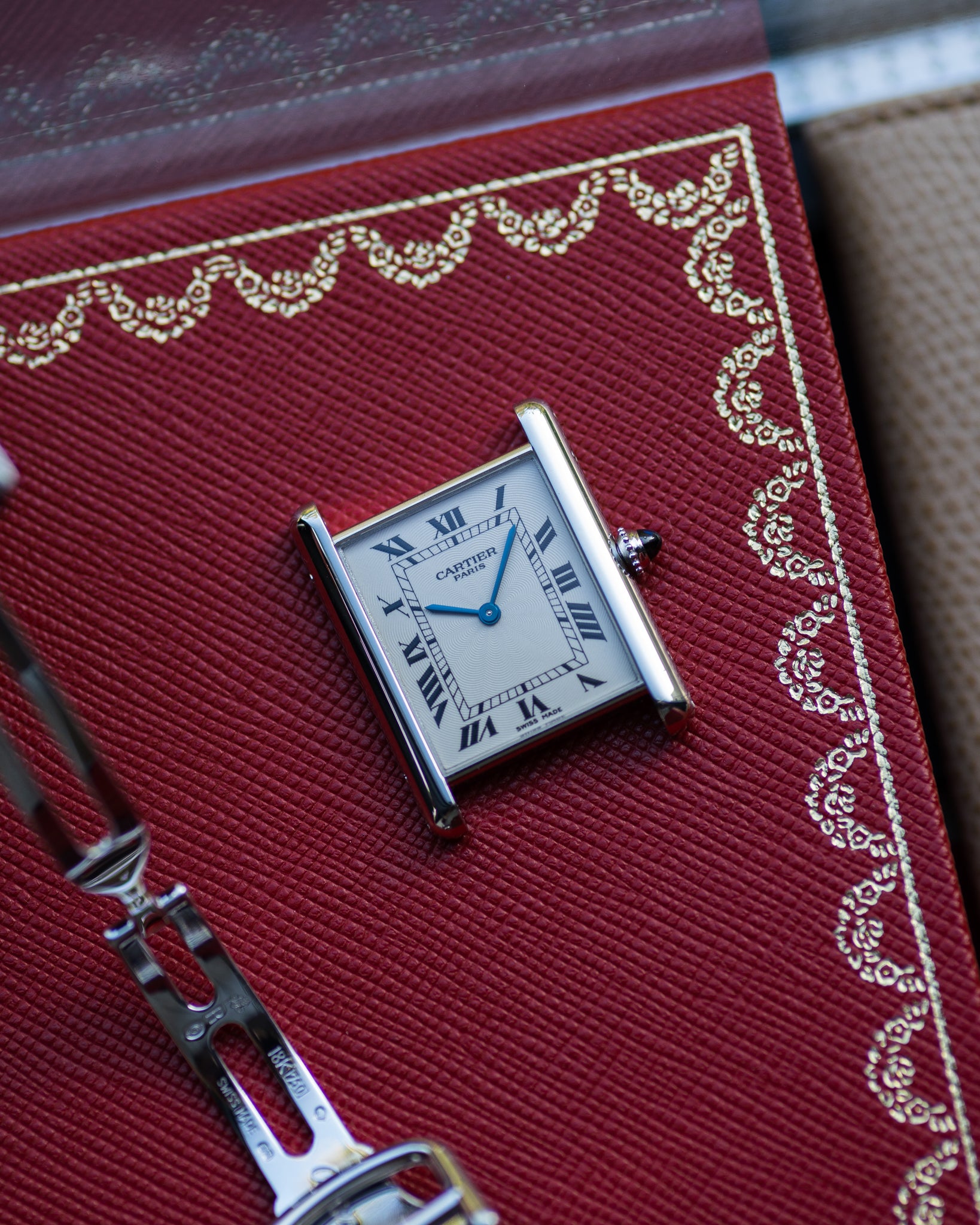 Cartier Tank Louis in platinum from the CPCP collection - full set