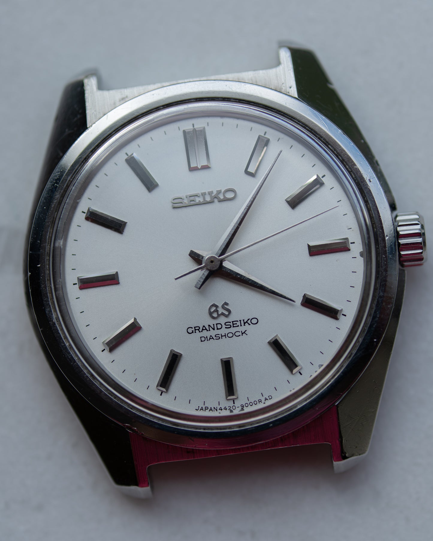 Grand Seiko 4420-9000 early "diashock" dial, March 1967