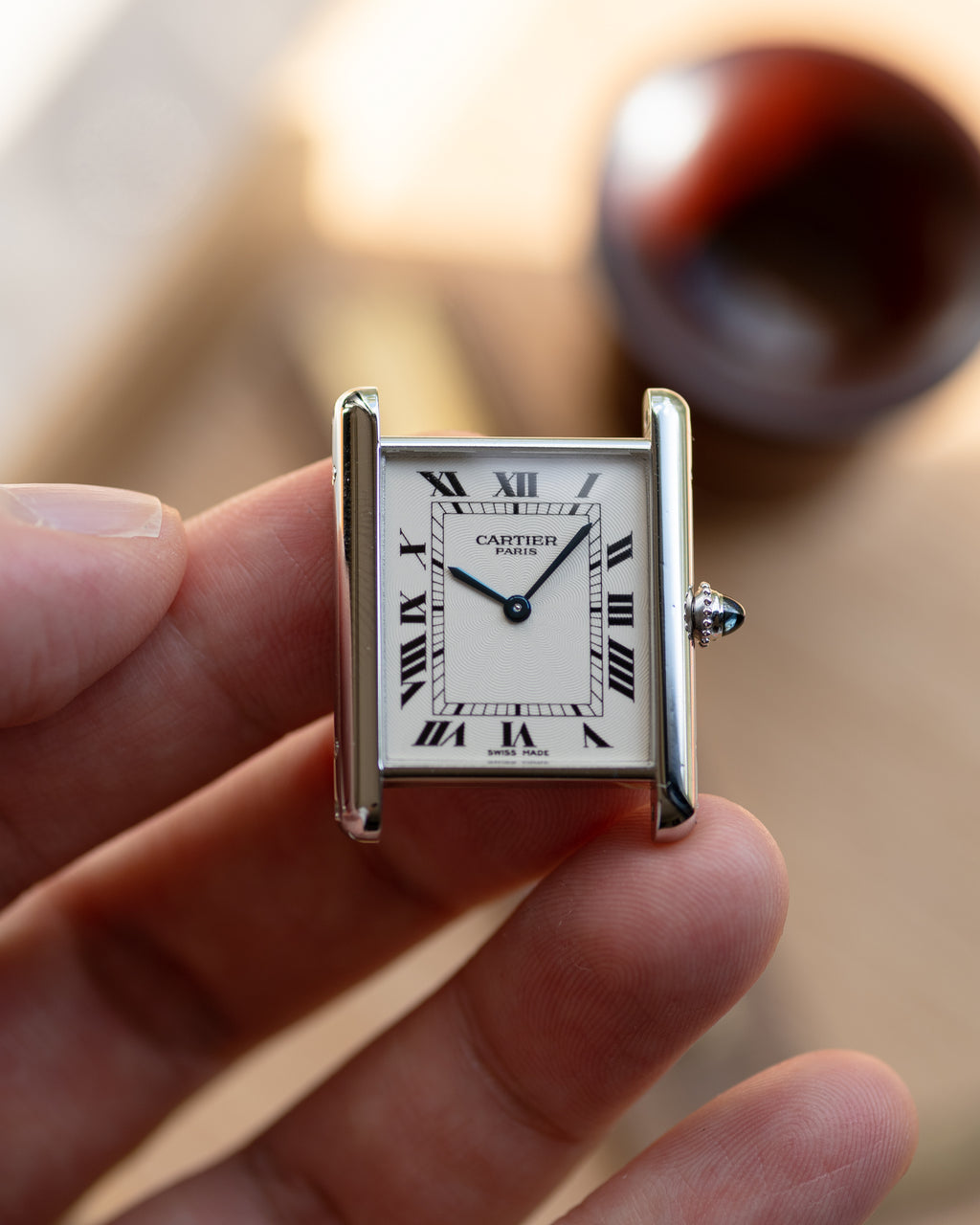 Cartier Tank Louis in platinum from the CPCP collection - full set
