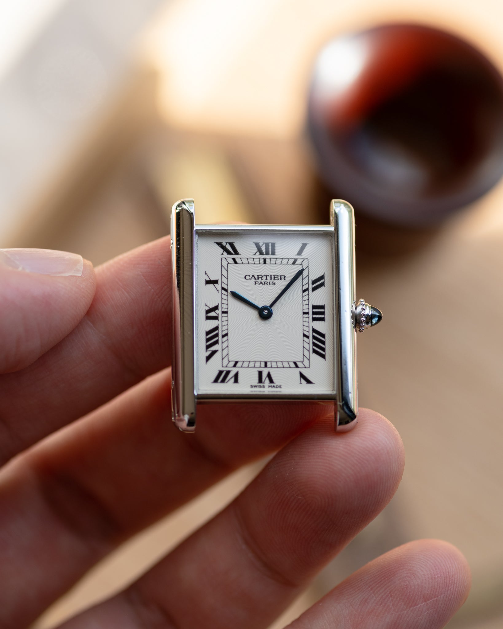 Cartier Tank Louis in platinum from the CPCP collection - full set