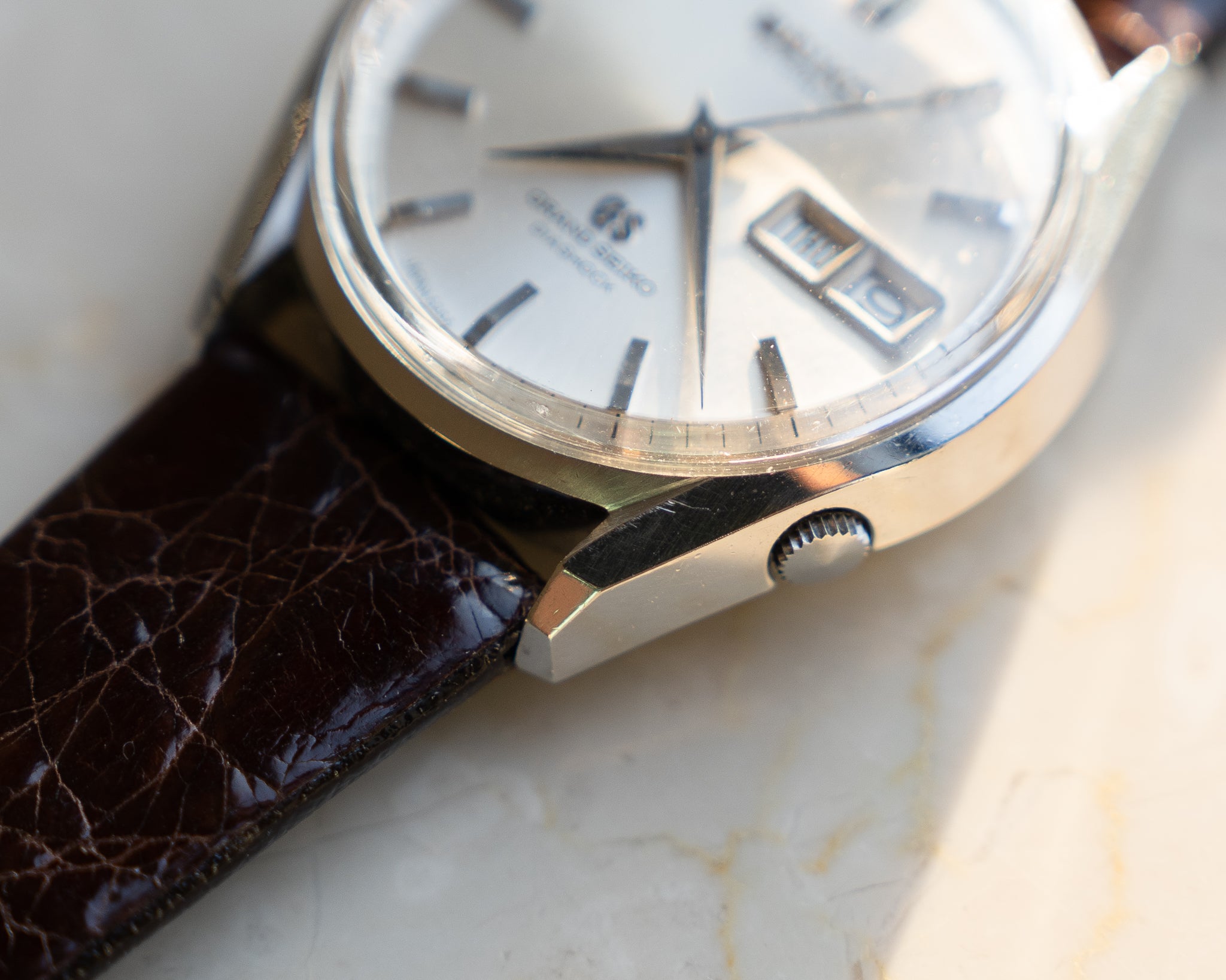 Grand Seiko 6246-9000 stainless steel February 1966 lion medallion
