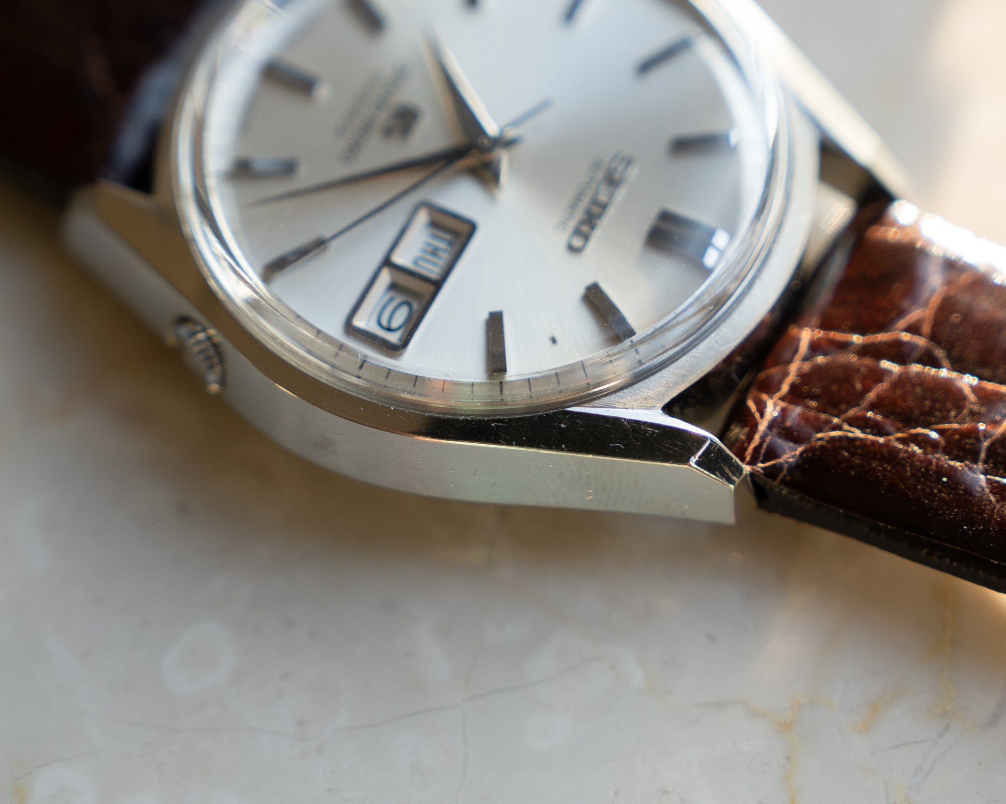 Grand Seiko 6246-9000 stainless steel February 1966 lion medallion