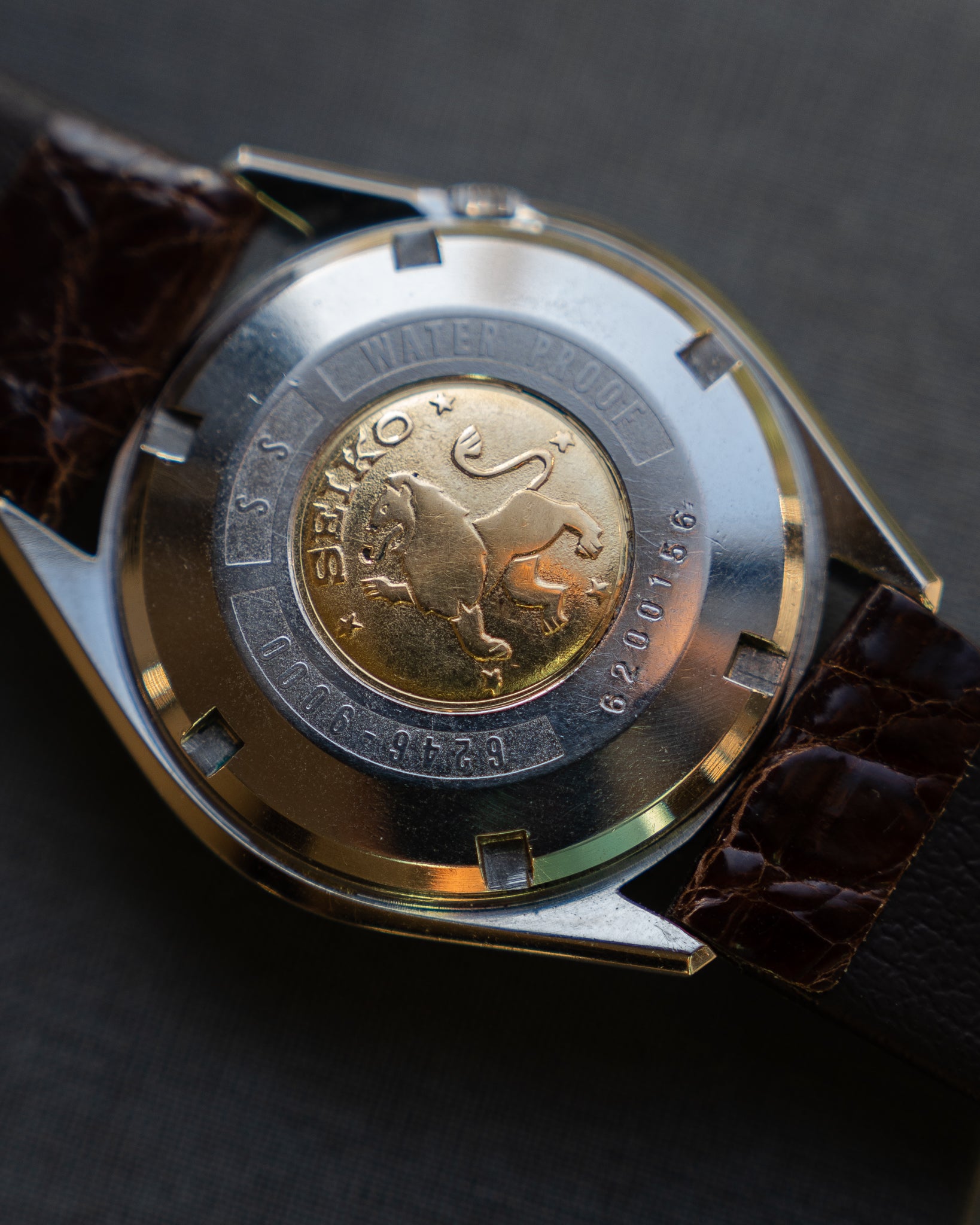 Grand Seiko 6246-9000 stainless steel February 1966 lion medallion