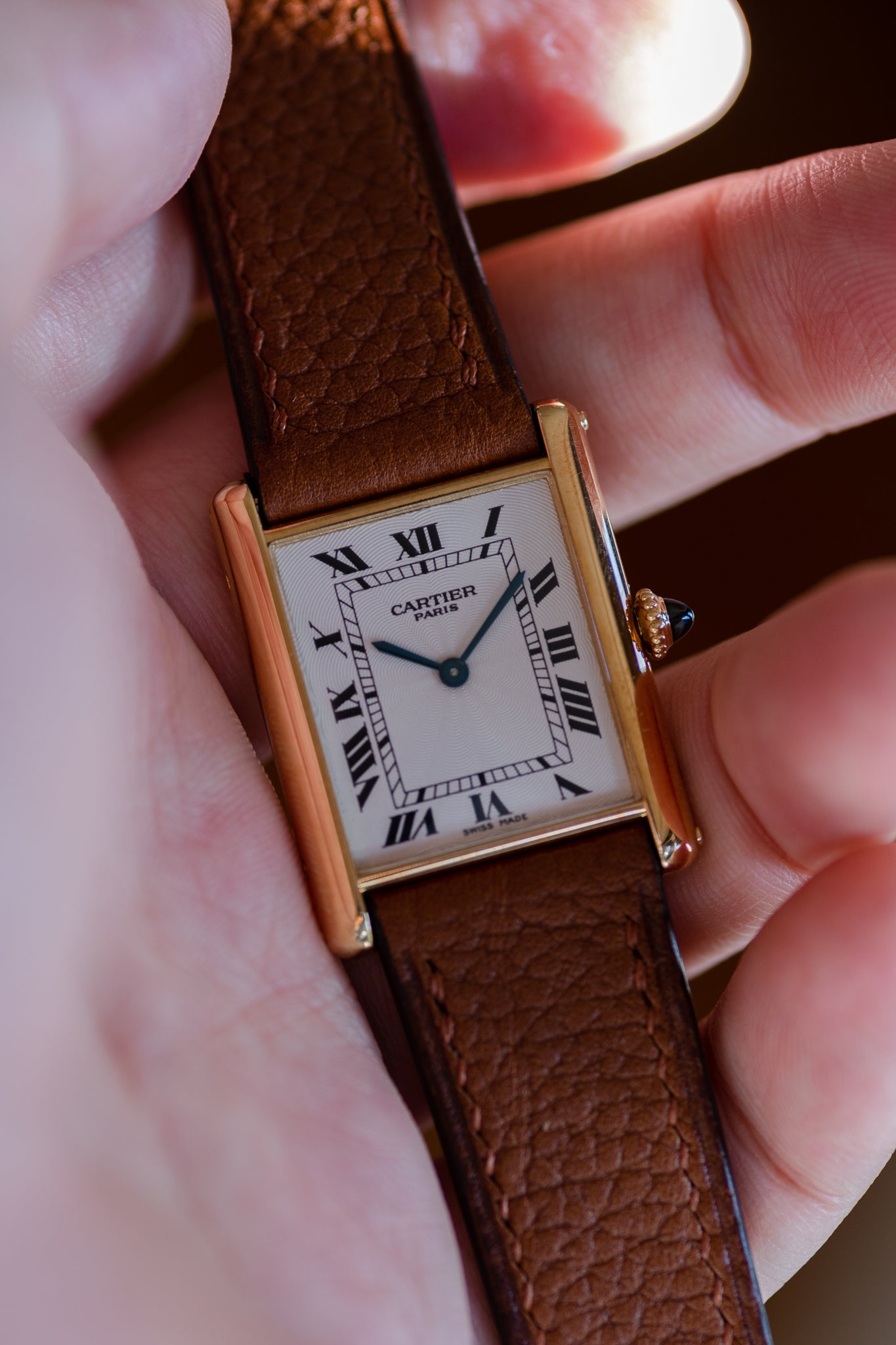 Cartier tank store yellow gold