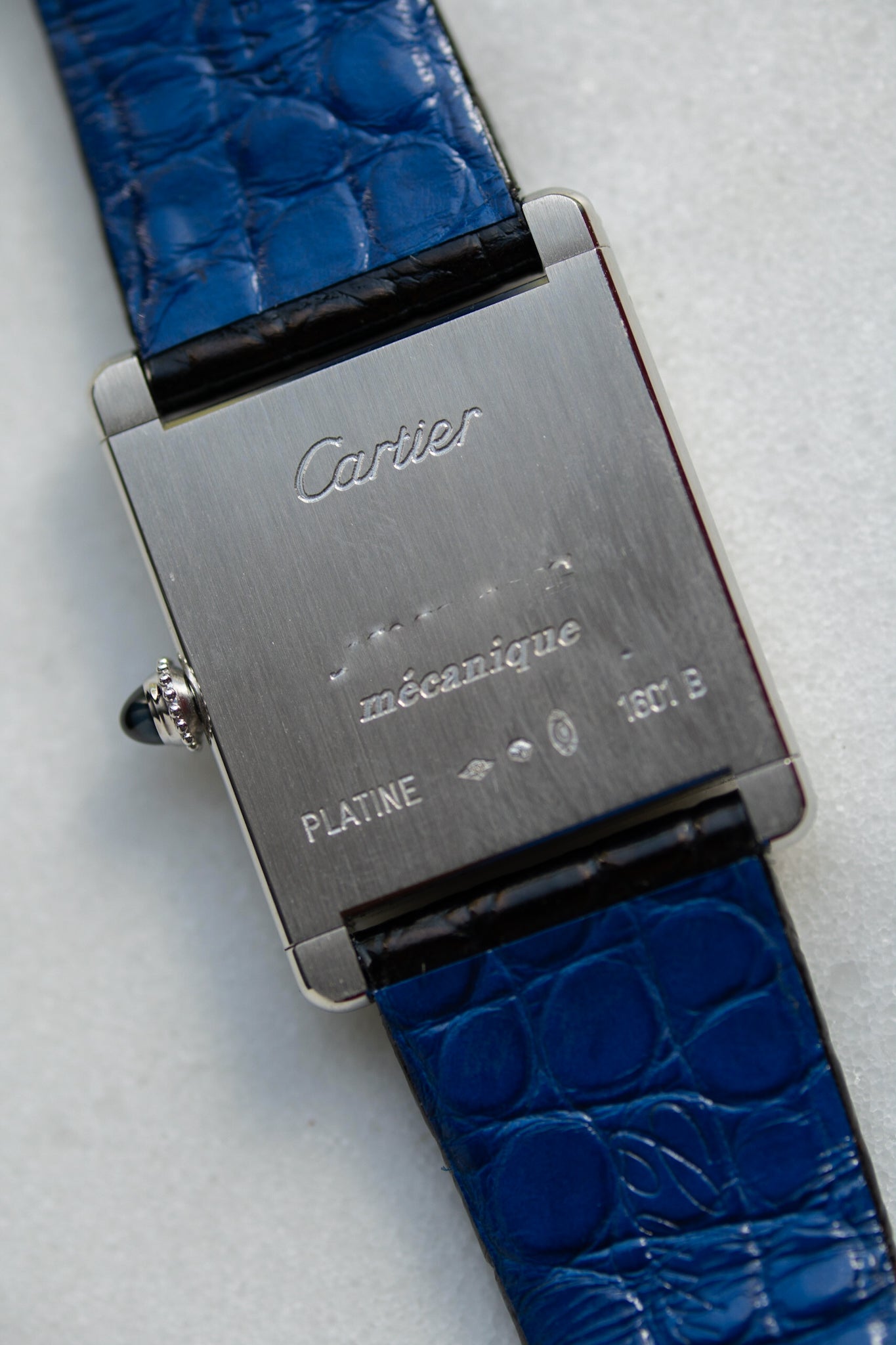 Cartier Tank Louis in platinum from the CPCP collection - full set